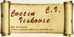 Cvetin Višković vizit kartica